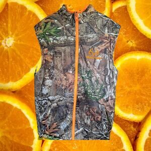 RealTree Edge Full Zip Camo Vest Reversable Black‎ and Camo
